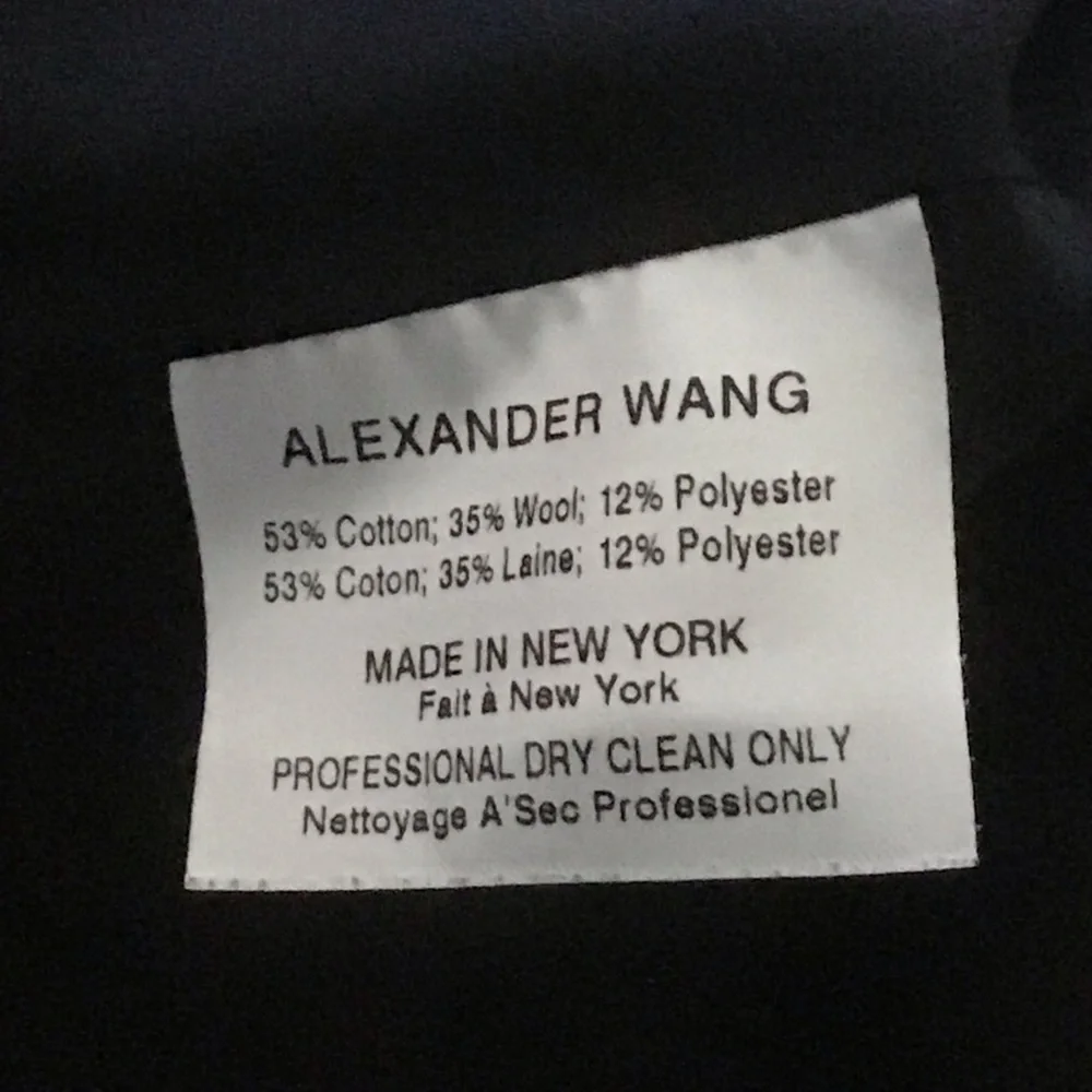 Alexander Wang‎ Leopard Print Wool Blend Jacket L